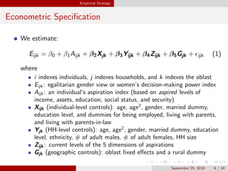Aspirations and women's empowerment: Evidence from Kyrgyzstan