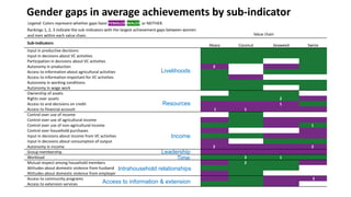 Measuring empowerment in the abaca, coconut, seaweed and swine value chains in the Philippines