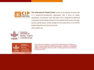 Validating gender in value chains tools: the case of the PMCA