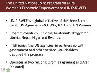 Spiraling up and down: Mapping rural women's empowerment in Ethiopia