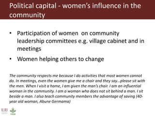 Spiraling up and down: Mapping rural women's empowerment in Ethiopia