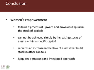 Spiraling up and down: Mapping rural women's empowerment in Ethiopia