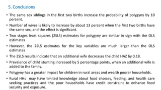 Polygynous family structure and child undernutrition in Africa: Empirical evidence from Nigeria
