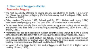 Polygynous family structure and child undernutrition in Africa: Empirical evidence from Nigeria