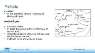 Gender dimensions of community-based groundwater governance in Ethiopia: using citizen science as an entry point