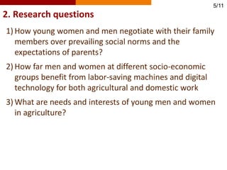 The life after marriage: Hmong young women, agriculture and technology in Vietnam