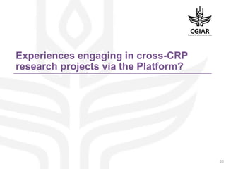 System-wide gender research agenda. CGIAR Collaborative Platform for Gender Research