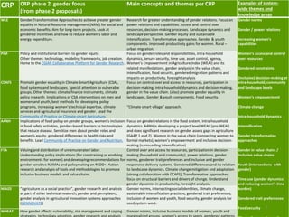 System-wide gender research agenda. CGIAR Collaborative Platform for Gender Research