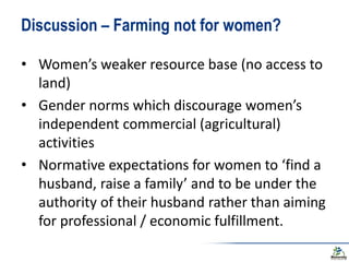 Bridging gender and youth studies - Learning from rural young women and men in central Uganda