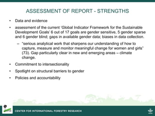 UN Women's evaluation of the SDGs: what is the role for the CGIAR?