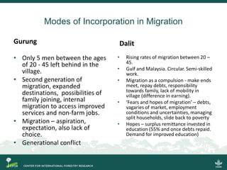 Effects of large-scale male out-migration on the left behind populations and land: insights from Nepal