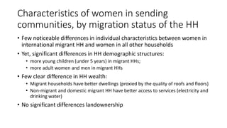 Male out-migration and women's work and empowerment in Agriculture: the case of Nepal