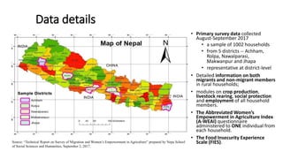 Male out-migration and women's work and empowerment in Agriculture: the case of Nepal