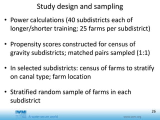 Effects of training duration and the role of gender on farm participation in water user associations in Southern Tajikistan: Implications for irrigation management