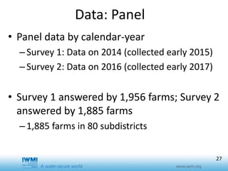 Effects of training duration and the role of gender on farm participation in water user associations in Southern Tajikistan: Implications for irrigation management