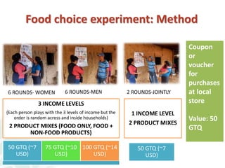 Exploring the links between household time and food choices in Guatemala