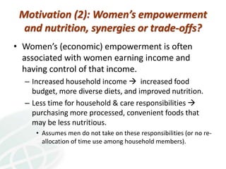 Exploring the links between household time and food choices in Guatemala