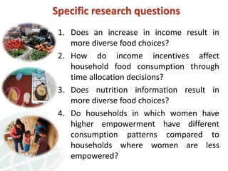 Exploring the links between household time and food choices in Guatemala