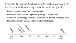 Designing for effectiveness and inclusivity in video-enabled agricultural extension