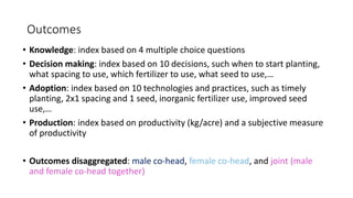 Designing for effectiveness and inclusivity in video-enabled agricultural extension