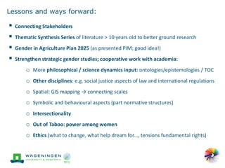 'Change in the making': Building on the past gender trends in CGIAR agricultural research