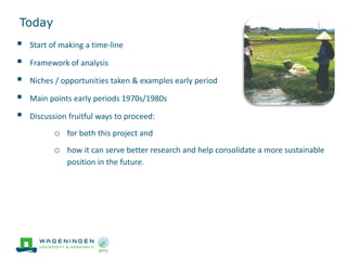 'Change in the making': Building on the past gender trends in CGIAR agricultural research