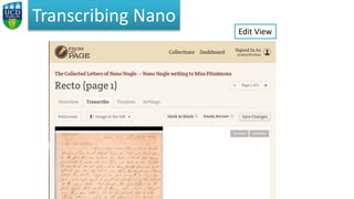 Transcribing Nano
Edit View
 