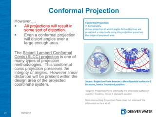 2018 GIS in the Rockies Workshop: Coordinate Systems and Projections | PDF