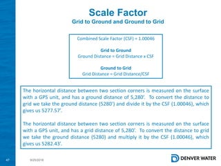 Grid Distance 2018 GIS in the Rockies Workshop: Coordinate Systems and Projections | PDF