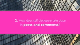“What do you recommend a complete beginner like me to practice?”: Professional Self-Disclosure in an Online Community