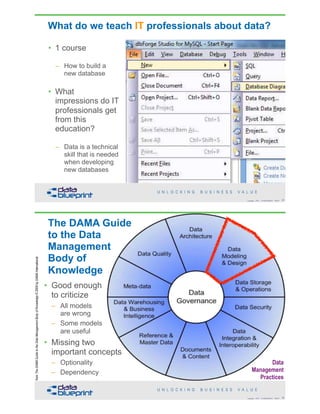 Data Architecture vs Data Modeling | PDF