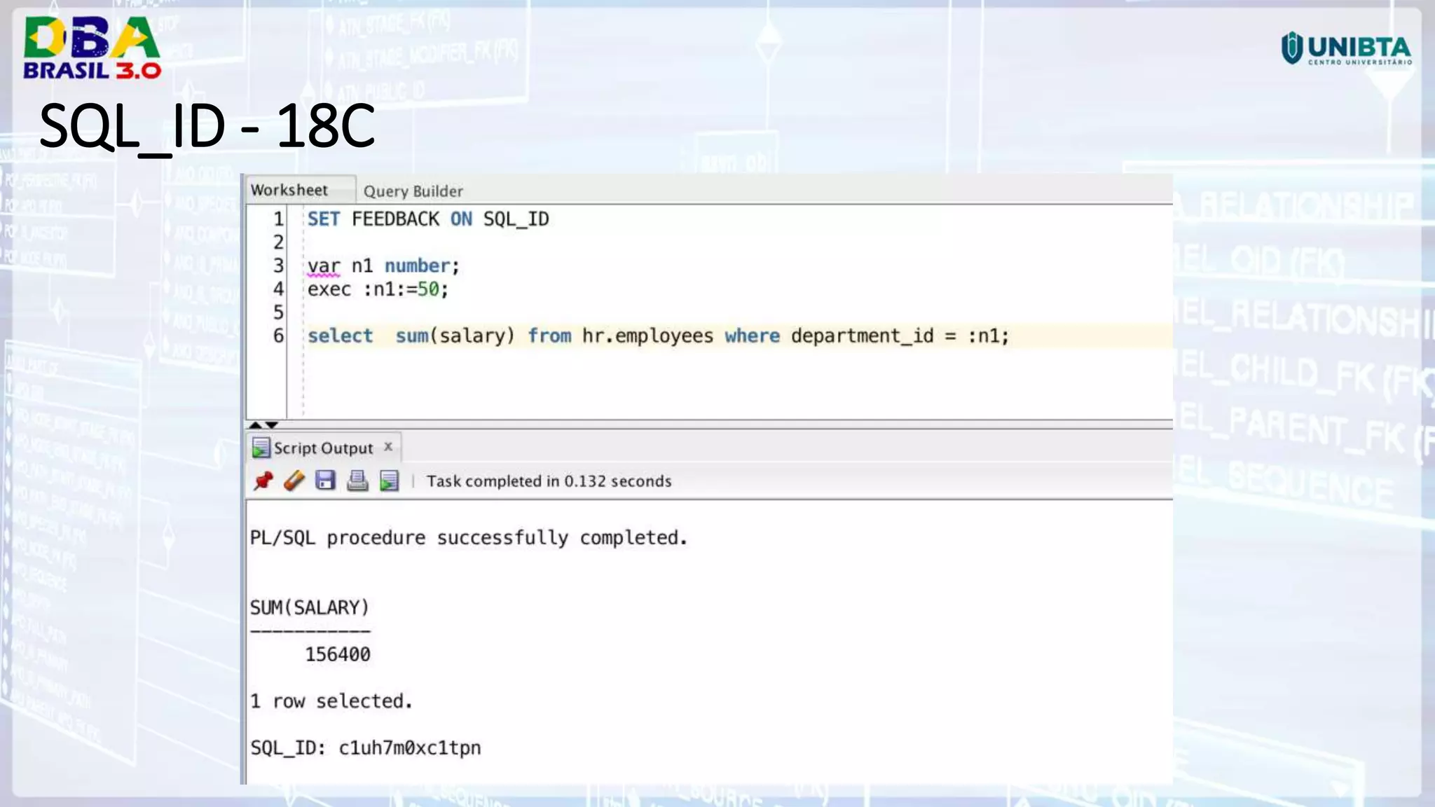 SQL_ID - 18C 