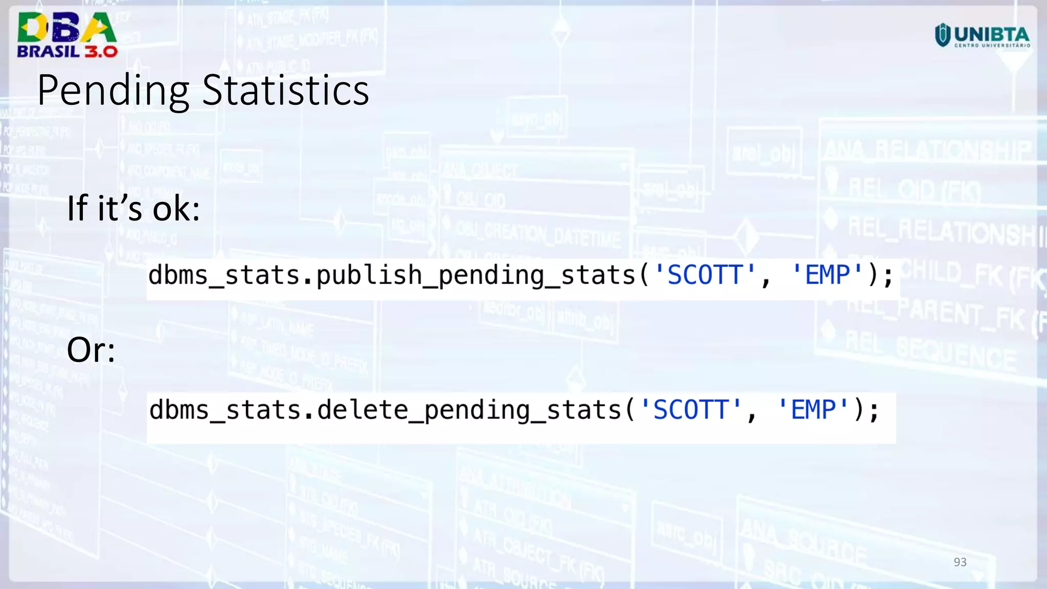 93 If it’s ok: Or: Pending Statistics 