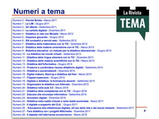 4
Numeri a tema
 