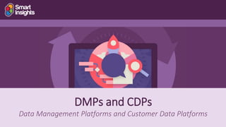 24
DMPs and CDPs
Data Management Platforms and Customer Data Platforms
 