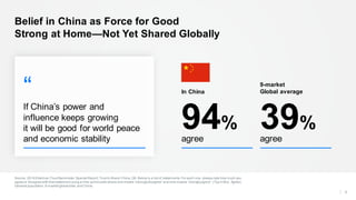 Source: 2018 Edelman TrustBarometer:Special Report:Trustin Brand China.Q9. Below is a listof statements.For each one, plea...