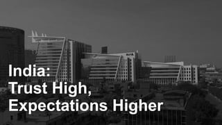India:
Trust High,
Expectations Higher
 