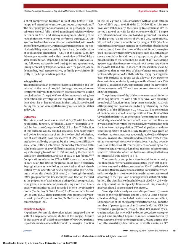 2018 Effect of Bag-Mask Ventilation vs Endotracheal Intubation During ...