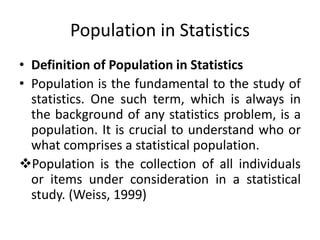 Definition Of Population In Math 2018 Elementary and elements of statistics.pptx