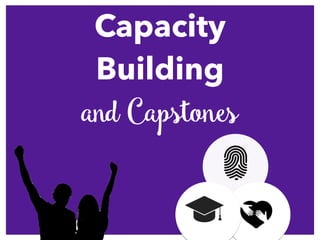 Capacity
Building
and Capstones
 