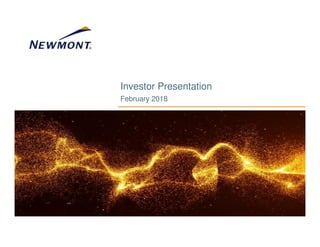 Investor Presentation
February 2018
 