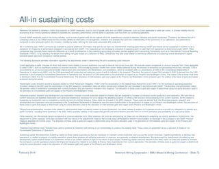 Newmont Mining Corporation I BMO Metals & Mining Conference – Slide 72February 2018
Newmont has worked to develop a metric that expands on GAAP measures, such as cost of goods sold, and non-GAAP measures, such as Costs applicable to sales per ounce, to provide visibility into the
economics of our mining operations related to expenditures, operating performance and the ability to generate cash flow from our continuing operations.
Current GAAP-measures used in the mining industry, such as cost of goods sold, do not capture all of the expenditures incurred to discover, develop and sustain production. Therefore, we believe that all-in
sustaining costs is a non-GAAP measure that provides additional information to management, investors and analysts that aid in the understanding of the economics of our operations and performance
compared to other producers and in the investor’s visibility by better defining the total costs associated with production.
All-in sustaining cost (“AISC”) amounts are intended to provide additional information only and do not have any standardized meaning prescribed by GAAP and should not be considered in isolation or as a
substitute for measures of performance prepared in accordance with GAAP. The measures are not necessarily indicative of operating profit or cash flow from operations as determined under GAAP. Other
companies may calculate these measures differently as a result of differences in the underlying accounting principles, policies applied and in accounting frameworks such as in International Financial Reporting
Standards (“IFRS”), or by reflecting the benefit from selling non-gold metals as a reduction to AISC. Differences may also arise related to definitional differences of sustaining versus development capital
activities based upon each company’s internal policies.
The following disclosure provides information regarding the adjustments made in determining the all-in sustaining costs measure:
Costs applicable to sales. Includes all direct and indirect costs related to current production incurred to execute the current mine plan. We exclude certain exceptional or unusual amounts from Costs applicable
to sales (“CAS”), such as significant revisions to recovery amounts. CAS includes by-product credits from certain metals obtained during the process of extracting and processing the primary ore-body. CAS is
accounted for on an accrual basis and excludes Depreciation and amortization and Reclamation and remediation, which is consistent with our presentation of CAS on the Consolidated Statements of
Operations. In determining AISC, only the CAS associated with producing and selling an ounce of gold is included in the measure. Therefore, the amount of gold CAS included in AISC is derived from the CAS
presented in the Company’s Consolidated Statements of Operations less the amount of CAS attributable to the production of copper at our Phoenix and Boddington mines. The copper CAS at those mine sites
is disclosed in Note 5 to the Consolidated Financial Statements. The allocation of CAS between gold and copper at the Phoenix and Boddington mines is based upon the relative sales value of gold and copper
produced during the period.
Reclamation costs. Includes accretion expense related to Asset Retirement Obligation (“ARO”) and the amortization of the related Asset Retirement Cost (“ARC”) for the Company’s operating properties.
Accretion related to the ARO and the amortization of the ARC assets for reclamation does not reflect annual cash outflows but are calculated in accordance with GAAP. The accretion and amortization reflect
the periodic costs of reclamation associated with current production and are therefore included in the measure. The allocation of these costs to gold and copper is determined using the same allocation used in
the allocation of CAS between gold and copper at the Phoenix and Boddington mines.
Advanced projects, research and development and exploration. Includes incurred expenses related to projects that are designed to increase or enhance current production and exploration. We note that as
current resources are depleted, exploration and advanced projects are necessary for us to replace the depleting reserves or enhance the recovery and processing of the current reserves. As this relates to
sustaining our production, and is considered a continuing cost of a mining company, these costs are included in the AISC measure. These costs are derived from the Advanced projects, research and
development and Exploration amounts presented in the Consolidated Statements of Operations less the amount attributable to the production of copper at our Phoenix and Boddington mines. The allocation of
these costs to gold and copper is determined using the same allocation used in the allocation of CAS between gold and copper at the Phoenix and Boddington mines.
General and administrative. Includes costs related to administrative tasks not directly related to current production, but rather related to support our corporate structure and fulfill our obligations to operate as a
public company. Including these expenses in the AISC metric provides visibility of the impact that general and administrative activities have on current operations and profitability on a per ounce basis.
Other expense, net. We exclude certain exceptional or unusual expenses from Other expense, net, such as restructuring, as these are not indicative to sustaining our current operations. Furthermore, this
adjustment to Other expense, net is also consistent with the nature of the adjustments made to Net income (loss) attributable to Newmont stockholders as disclosed in the Company’s non-GAAP financial
measure Adjusted net income (loss). The allocation of these costs to gold and copper is determined using the same allocation used in the allocation of CAS between gold and copper at the Phoenix and
Boddington mines.
Treatment and refining costs. Includes costs paid to smelters for treatment and refining of our concentrates to produce the salable metal. These costs are presented net as a reduction of Sales on our
Consolidated Statements of Operations.
Sustaining capital. We determined sustaining capital as those capital expenditures that are necessary to maintain current production and execute the current mine plan. Capital expenditures to develop new
operations, or related to projects at existing operations where these projects will enhance production or reserves, are generally considered development. We determined the classification of sustaining and
development capital projects based on a systematic review of our project portfolio in light of the nature of each project. Sustaining capital costs are relevant to the AISC metric as these are needed to maintain
the Company’s current operations and provide improved transparency related to our ability to finance these expenditures from current operations. The allocation of these costs to gold and copper is determined
using the same allocation used in the allocation of CAS between gold and copper at the Phoenix and Boddington mines.
All-in sustaining costs
 