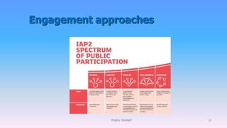 Engagement approaches
Molino Stewart 11
 