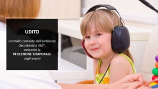 Fuffa Day 2018
#fuffaday
UDITO
controllo costante dell’ambiente
circostante a 360°,
consente la
PERCEZIONE TEMPORALE
degli eventi
 