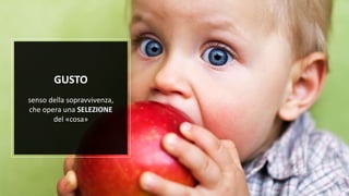 Fuffa Day 2018
#fuffaday
GUSTO
senso della sopravvivenza,
che opera una SELEZIONE
del «cosa»
 