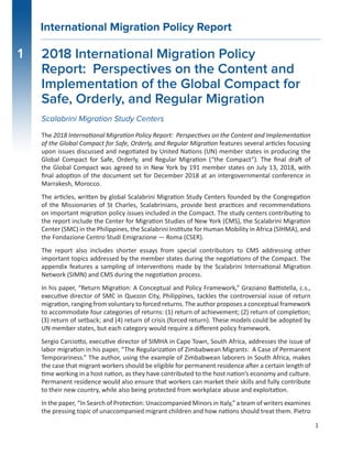 Perspectives on the Content and Implementation of the Global Compact ...