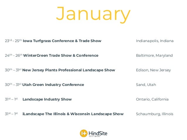 2018 Green Industry Events Calendar