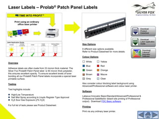 Silver Fox Label Solutions Guide - 2018 | PPTX
