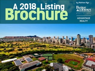 Brochure
A 2018 Listing
by Mathew Ngo
 