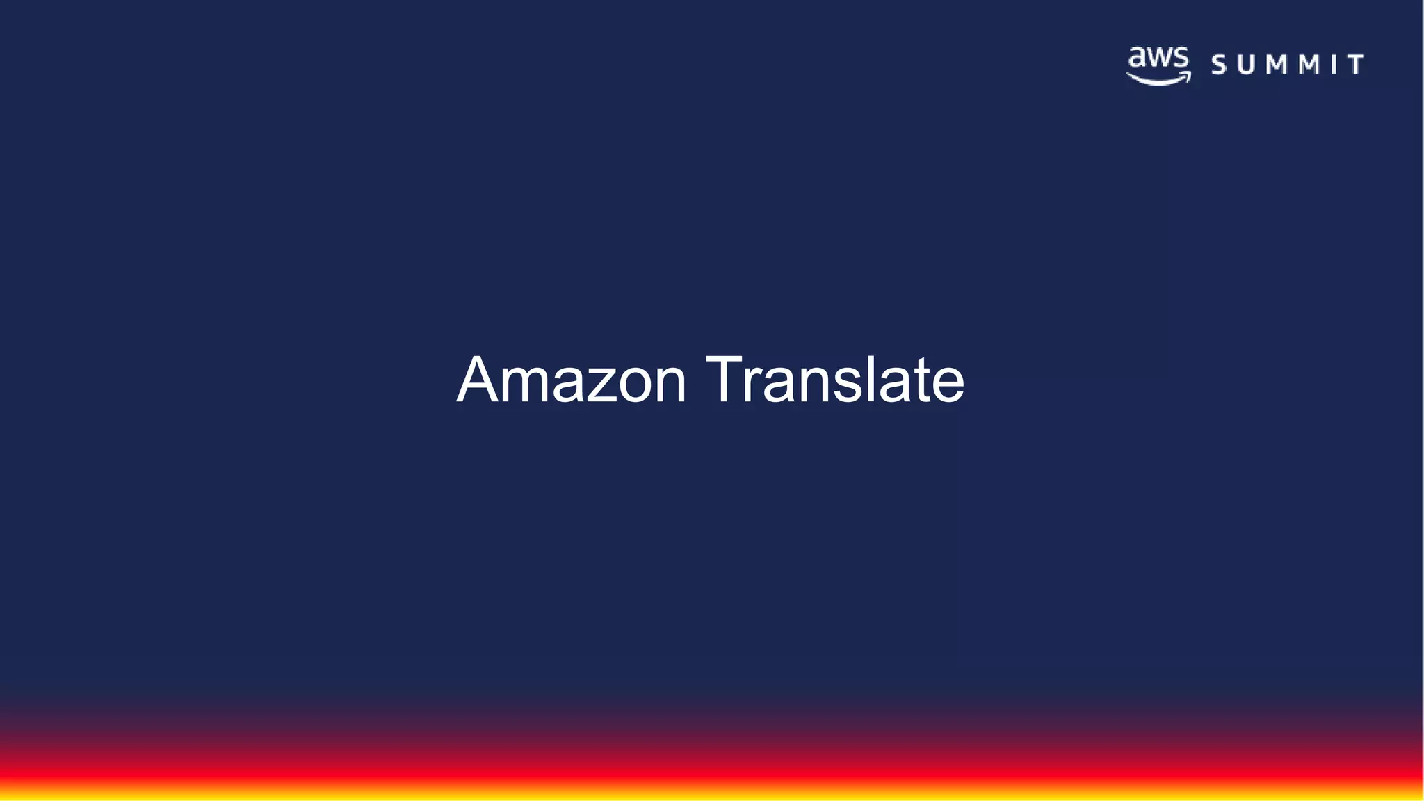 Amazon Translate
 